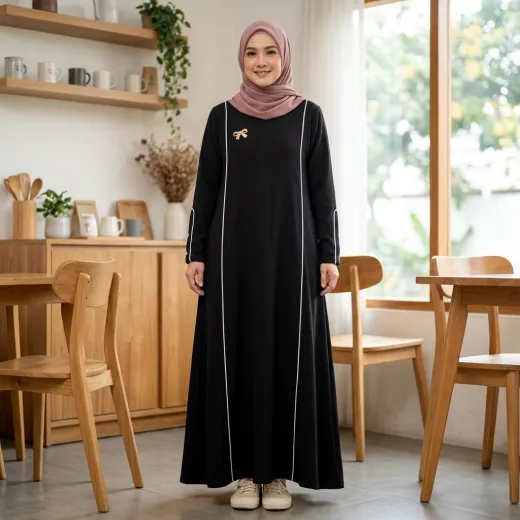 Ria Dress Gamis Sabrina Polos